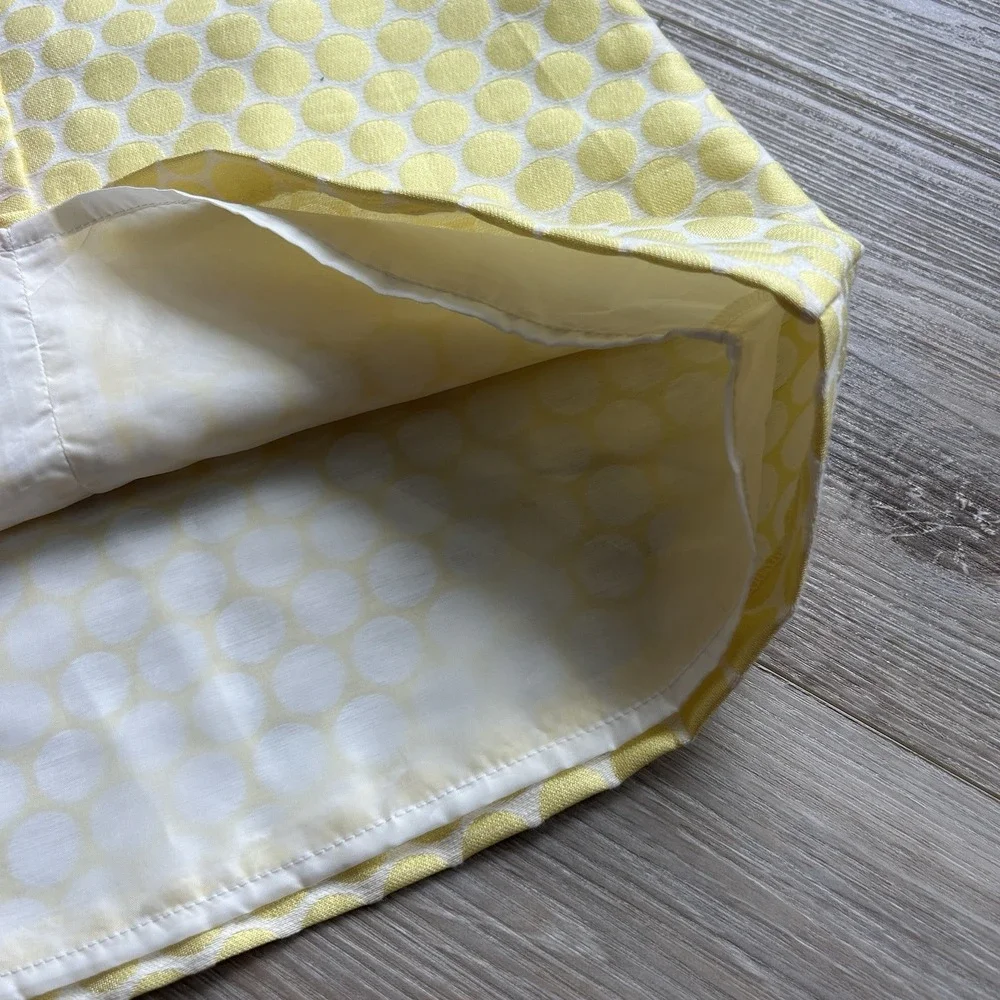 GYMBOREE 2015 Dress Size 7 Yellow Polka Dot Cap Sleeve Special‎ Occassion